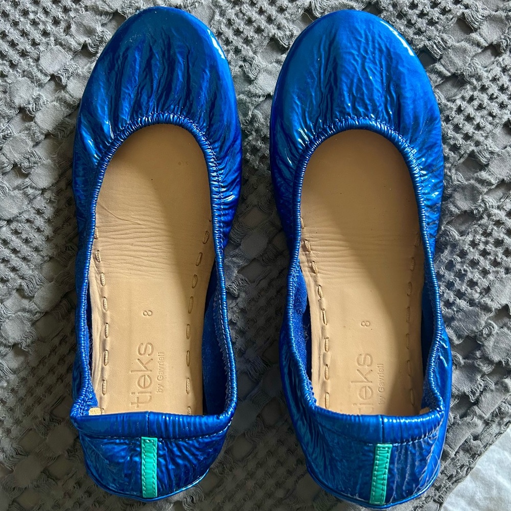 Tieks Sapphire Blue Italian Leather shoes